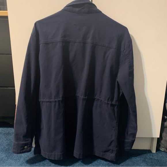 Old Navy Cargo Utility Navy Blue with Zip, Button & Drawstring Jacket. Size S - Picture 9 of 14
